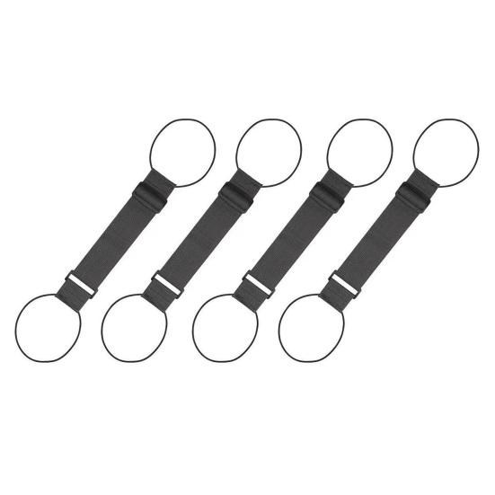 4Pcs Luggage Connector Adjustable Straps Elastic Travel Luggage Straps Belt for Carry-on