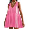 Casual Sports V-neck Loose Vest Dress