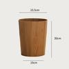 Creative Wooden Trash Can Round Simple Cleaning Tools Garbage Can Home Wastebasket Bathroom Trash Bin Kitchen Waste Storage Bins