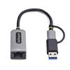 Adaptateur USB-C vers Ethernet - STARTECH.COM - 10/100/1000Mbps - USB 3.0 - Design compact - Câble 15 cm