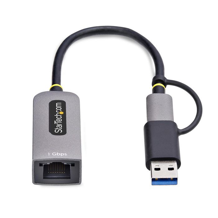 Adaptateur USB-C vers Ethernet - STARTECH.COM - 10/100/1000Mbps - USB 3.0 - Design compact - Câble 15 cm
