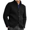 Sweater Stand-up Collar Slim-fit Knitted Cardigan 2025 Winter New Style Plus Size Casual Men's Clothing