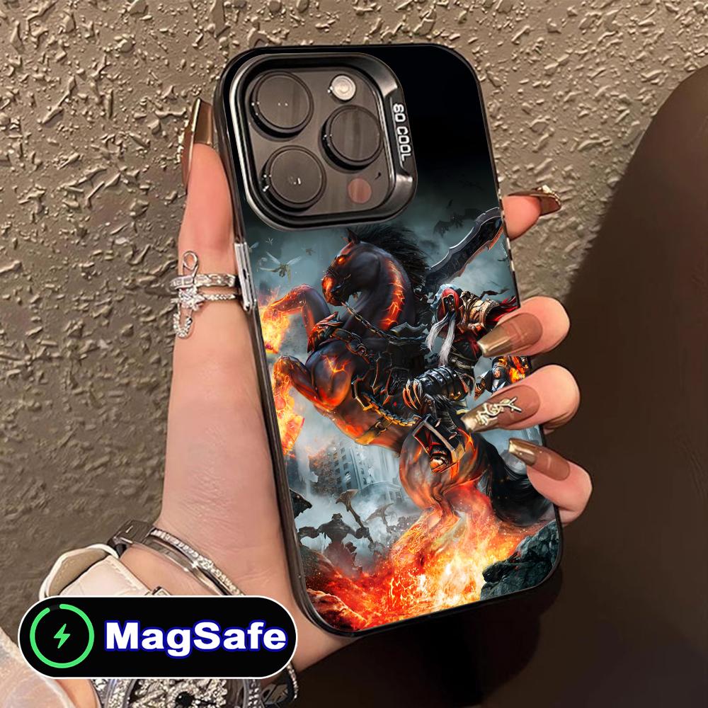 Game Darksiders Mobile Phone Case for iPhone 17 16 15 14 13 12 11 Air Pro Max Plus MagSafe Translucent Colorful Cover Cover