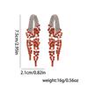 Luxury Colored Gem Tassel Earrings: High-End Diamond Long Dangle Earrings for Evening Gowns