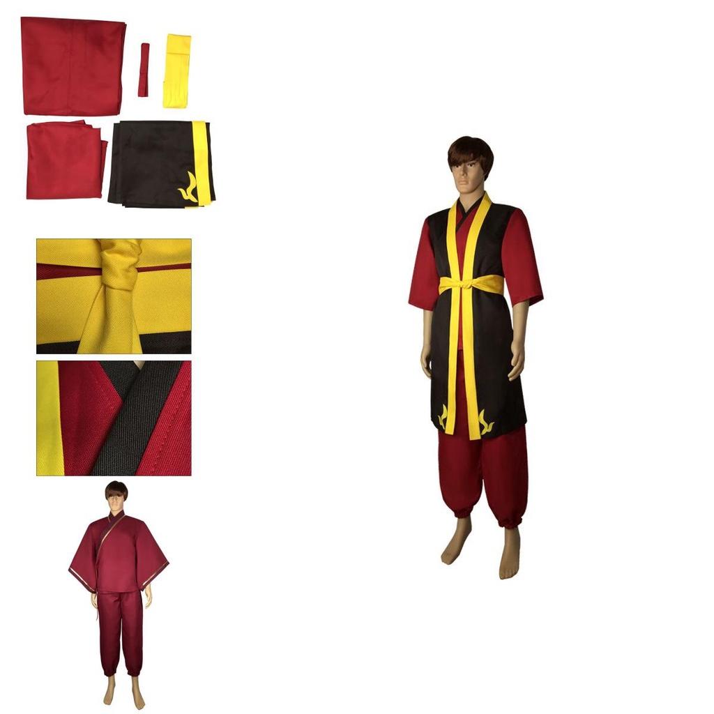 Authentic Avatar The Last Airbender Prince Zuko Cosplay Costume For Halloween Parties