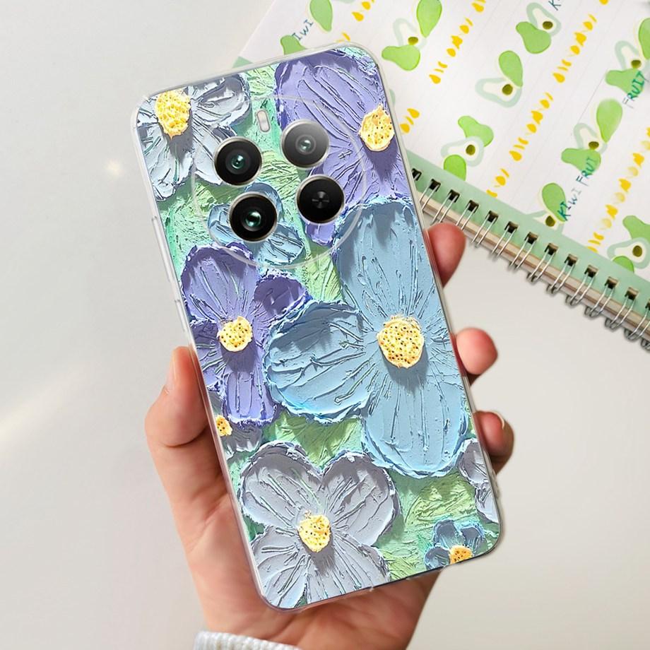 For Realme 12 Pro Plus Case Soft Clear TPU Silicone Phone Case For Realme 12 Pro Pro+ Cute Cartoon Shockproof Back Cover Fundas