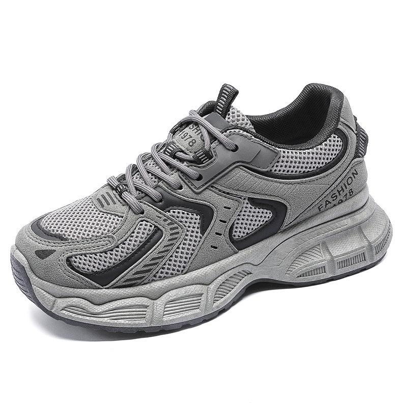 Sports Dad Shoes Women's 2024 Autumn New Versatile Student Korean Version of Thick-soled Casual Breathable Running Shoes Women