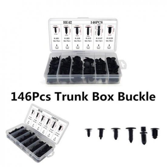 

146x Car Rear Trunk Interior Roof Trim Panel Moulding Clip Fastener Boxed Buckle