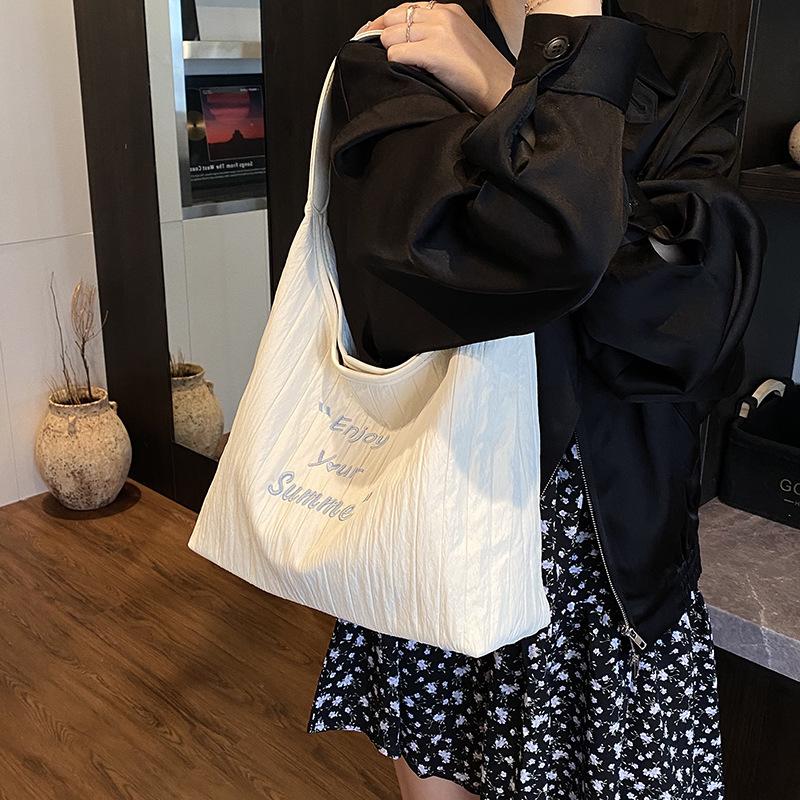 Handbag New Versatile Large Capacity Commuter Solid Color Underarm Shoulder Bag