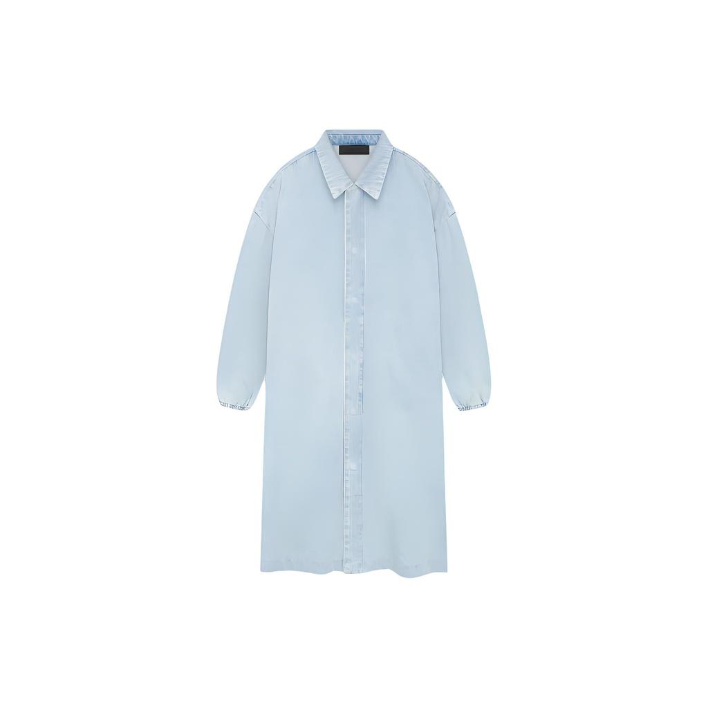 Fear of God Essentials Car Coat Light Washed Denim Men Outerwear Blue 202SP244570F