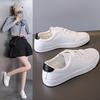2024 Women's Korean Style Casual White Running Shoes - Autumn/Winter Trendy Flat Sole