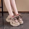 ins Korean version mesh dad shoes women's 2025 spring new breathable female student sports shoes heightening casual shoes G26