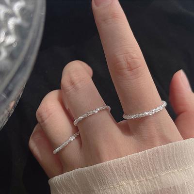 Gypsy Star Sparkling Ring Women's Simple Small Delicate Plain Ring