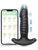 Thrusting Vibrating Anal Vibrator for Men Prostate Massager Cock Ring Anal Butt Plug G Spot Massager Male Sex Toys for Couples