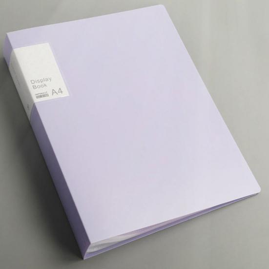 File Folder Double-sided High-Transparency Large Capacity Inner Pockets Multifunctional Sheet Protector with Plastic Sleeves A4 Paper Binder Portfolio