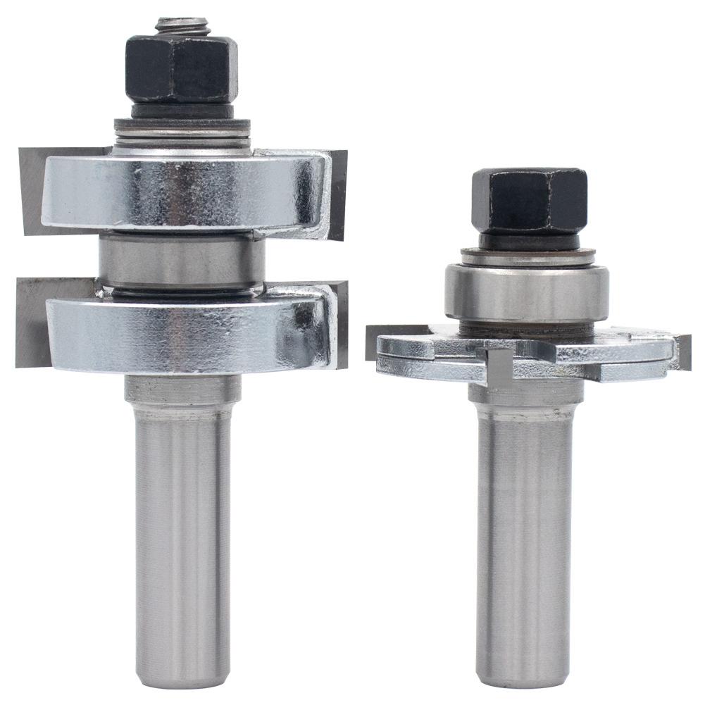 For Woodworking Mortise Cutter Set Adjustable TShaped Router Bit for Precise Slotting in Furniture and Flooring