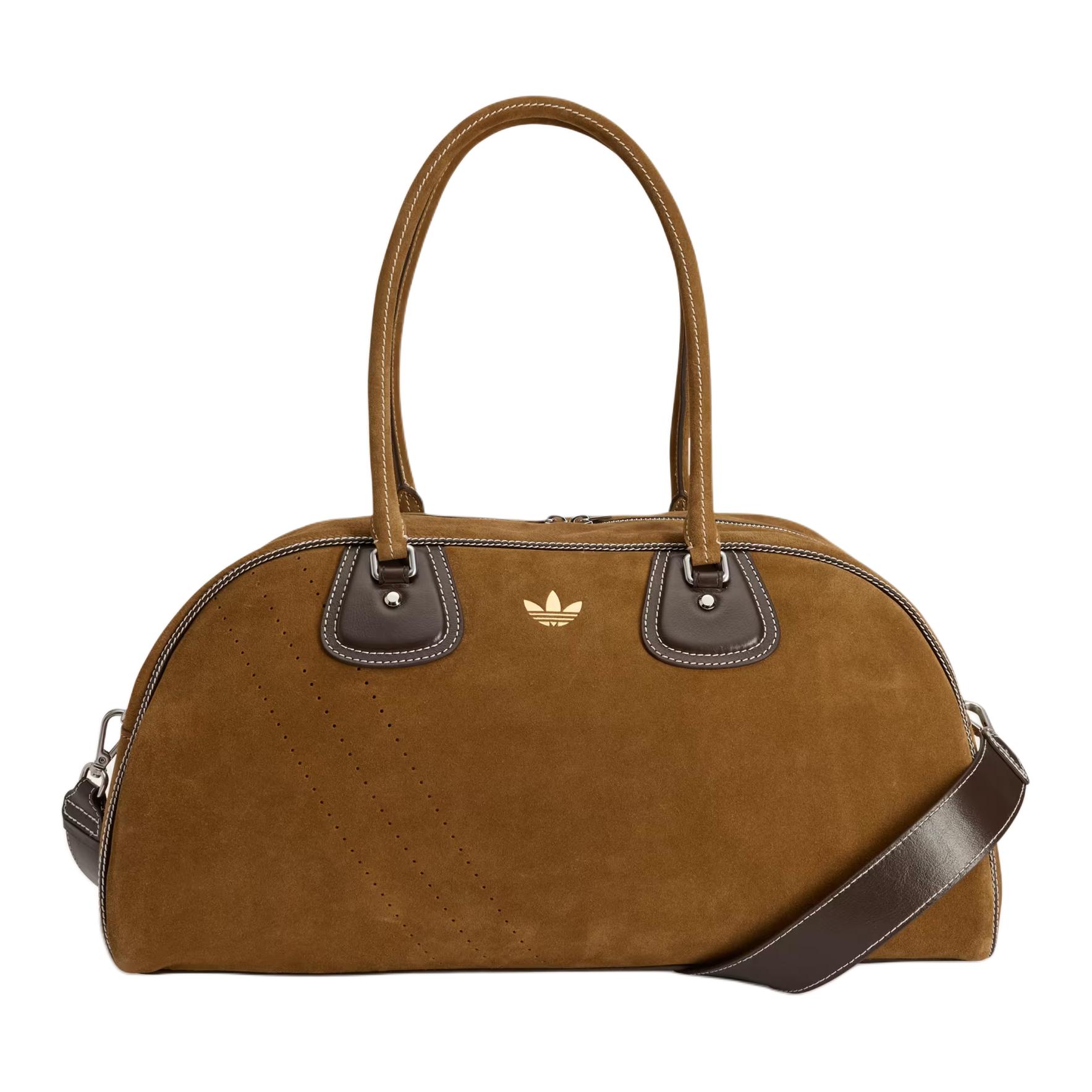 

Adidas Wales Bonner Perforated Suede Handbag Adidas JM8892 коричневый