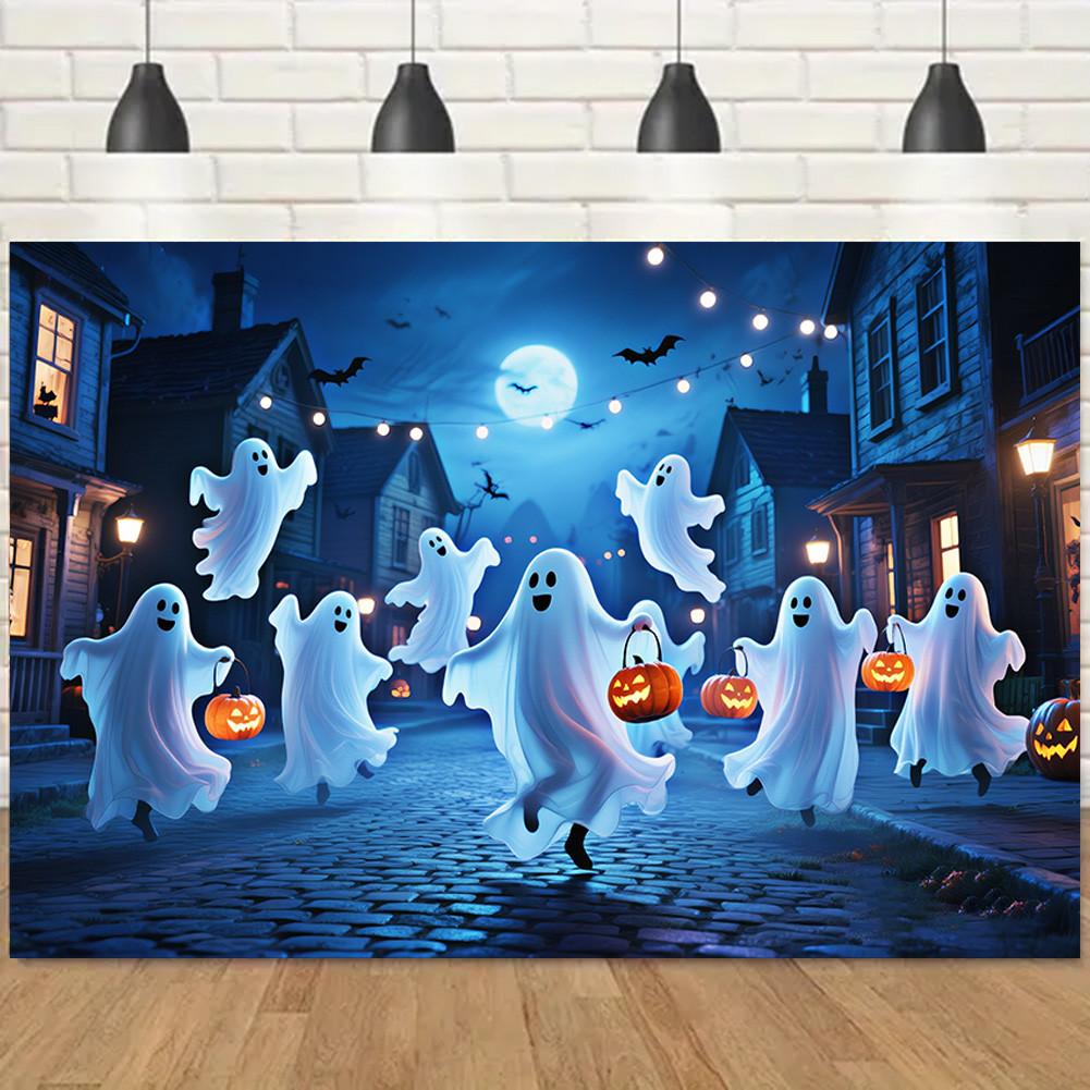 Halloweenské pozadí banner-Duch Jack-O'-Lantern prvky pro vnitřní/venkovní večírky, Promoce, Halloweenská výzdoba, Akce