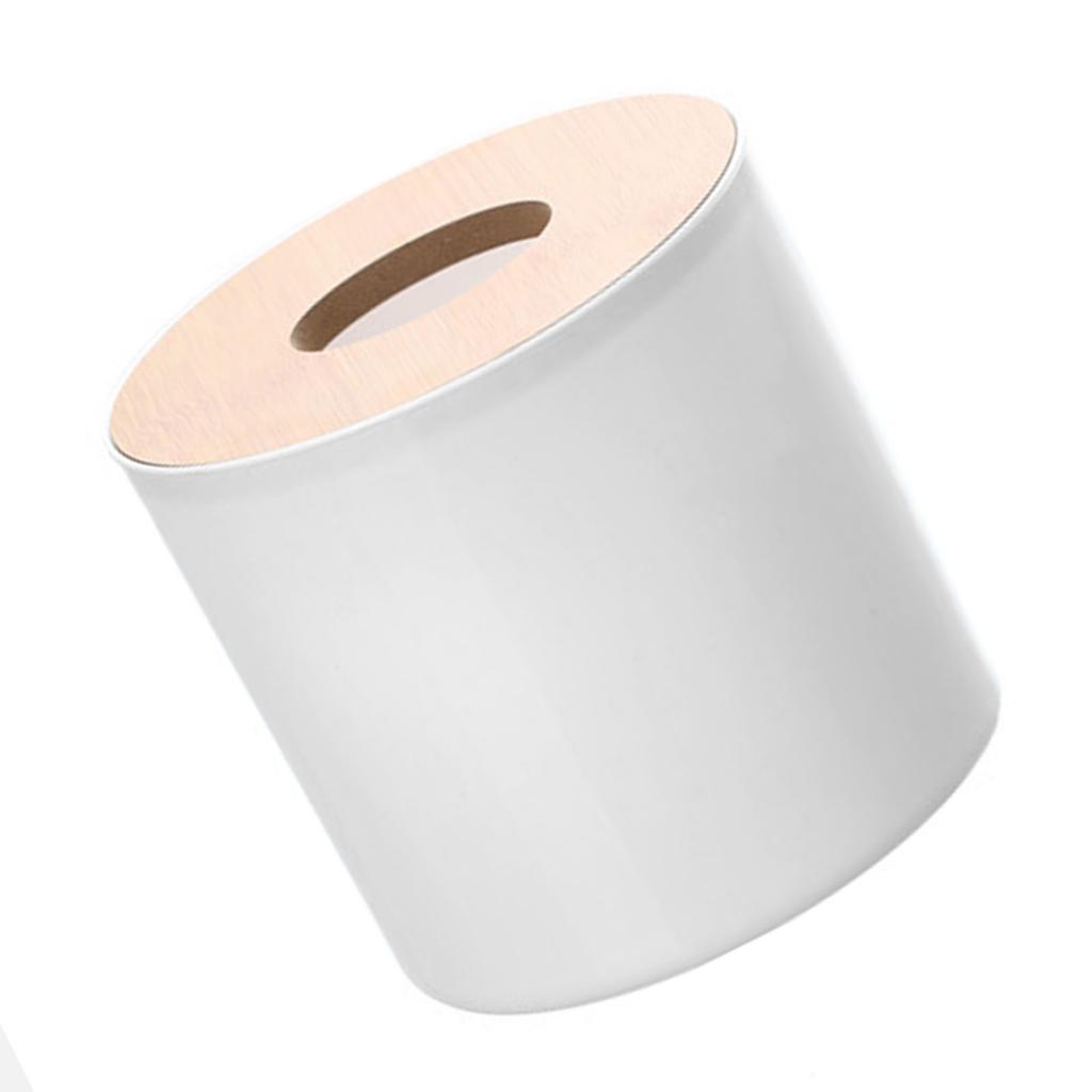 Roll Tissue Box Holder Innovative Modern Concise Large Space Round Tissue Toilet Paper Dispenser for Bathroom Living Room