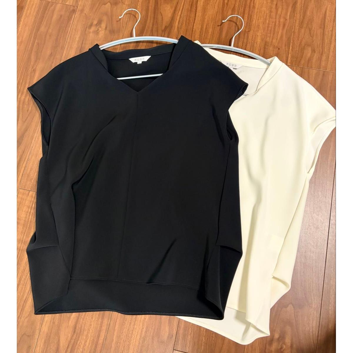 PLST White and black shirt 2 piece set