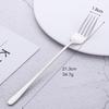 304 langstielige Vollgabel, titanbeschichteter Edelstahl westliche Gabel Dessertgabel Restaurantgeschirr