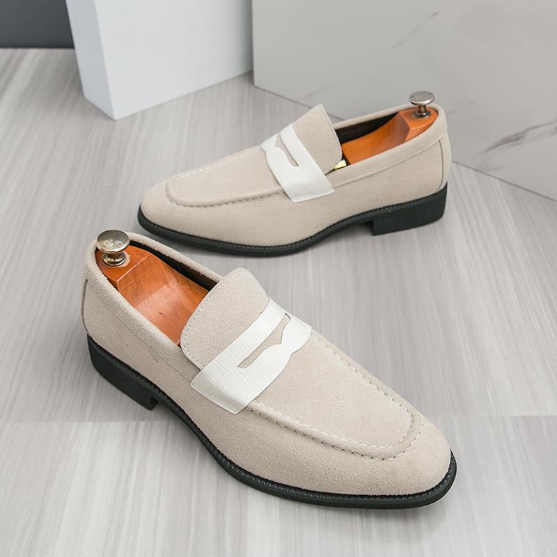 Fashion New Men Fashionable Loafers Men Casual Comfortable Breathable Business Matte Elegant Leather Shoes Social Shoes Men Size 38-46
