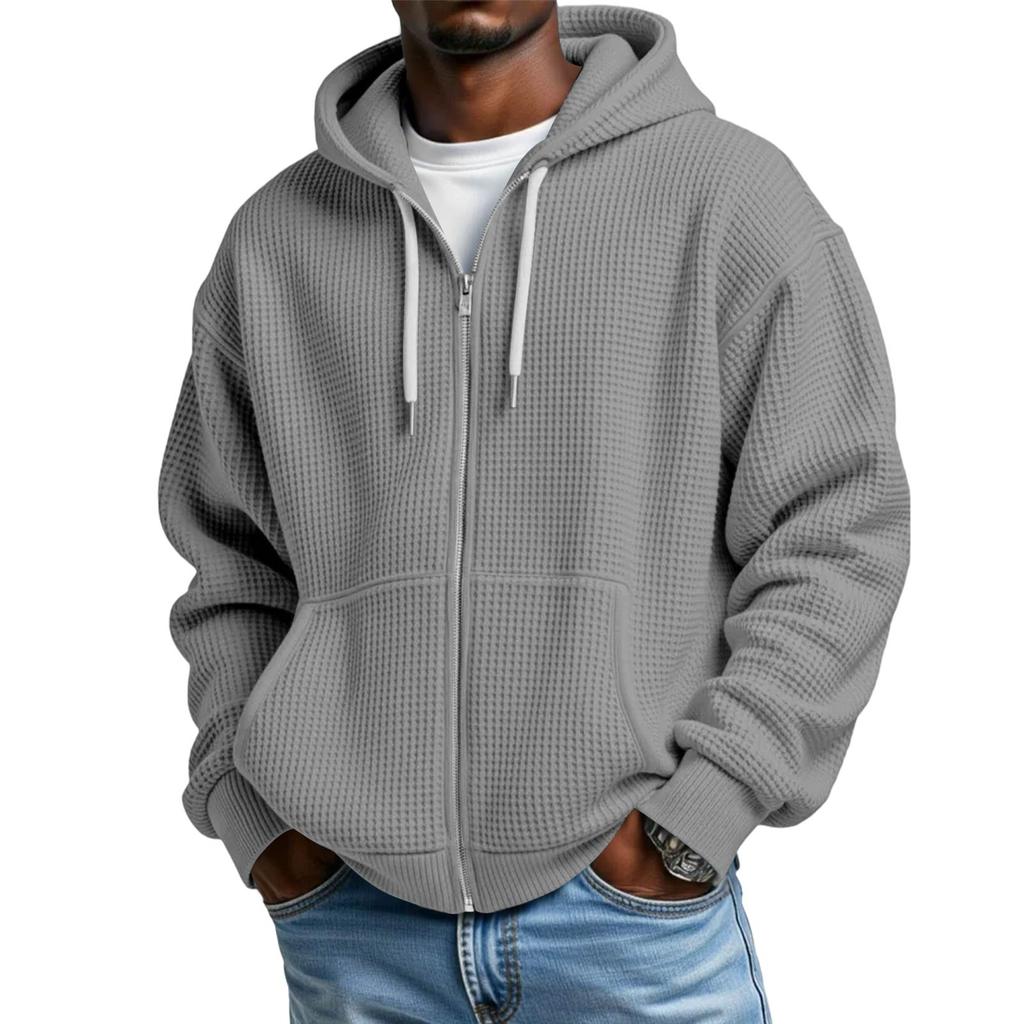 Men's Long Sleeve Hoodie Loose Fit Casual Streetwear Sweatshirt