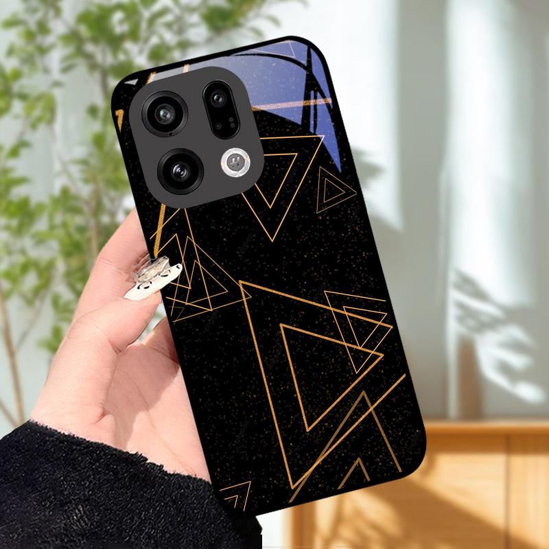 Handyhülle für OPPO Find X9 Pro FindX9 FindX8 X8Pro Kameraschutz Gehärtetes Glas Rückseite Stoßfest Hartes PC-Gehäuse Fundas Shell