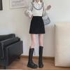 2024 Spring/Summer Retro Corduroy High-Waisted A-Line Midi Mini Hip Wrap Skirt for Women