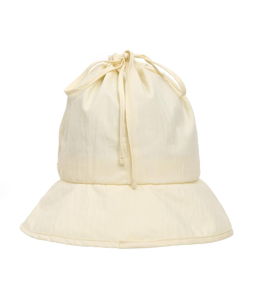 Eondeokeonteulolseutyudio Summer Nylon Bucket Hat Fold Bucket / Drawstring / Nc Lemon