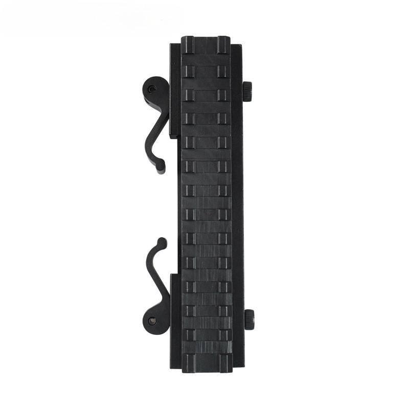 Heavy-Duty 13-Slot Riser Rail Adjustable Tilt 140mm Length 21mm Clamp Slot