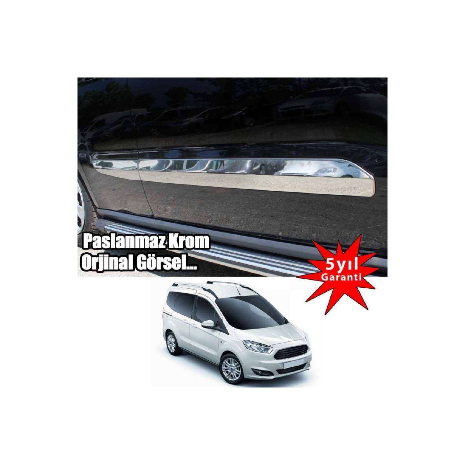 

Для Ford Courier боковая дверь Streamer хром никелированная после 2014 года