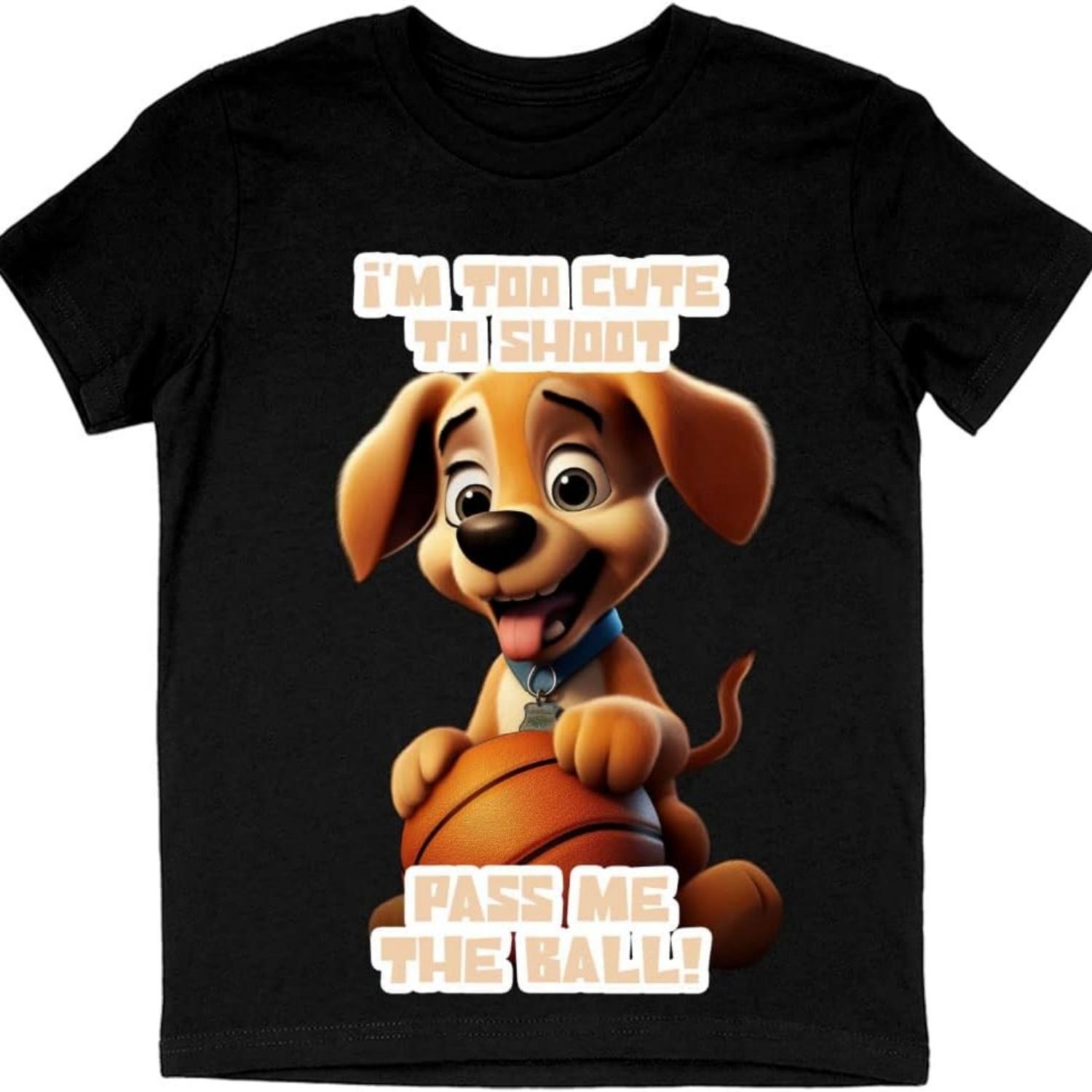 

Basketball Design Kids T-Shirt - Funny T-Shirt - Themed Tee Shirt for Kids S