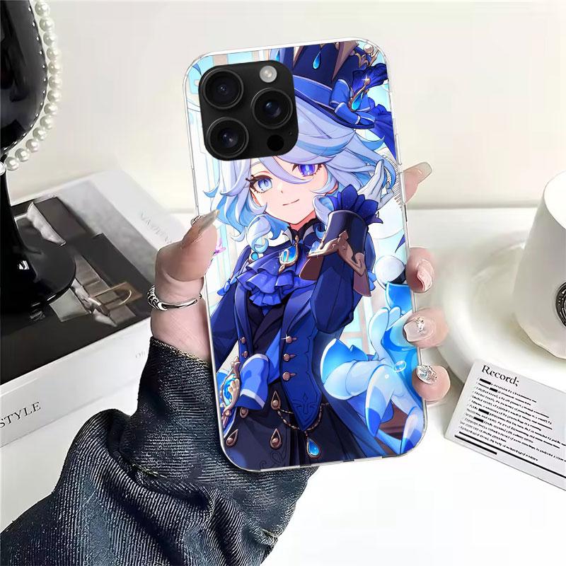 Genshin Impact Furina Soft Phone Case For IPhone 11 17 Air 16E 16 Pro Max 15 + 14 Plus 13 Mini 12 Apple 7 SE 8 Fundas Coque 11 1
