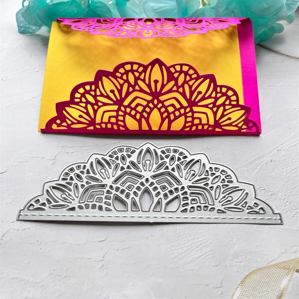 Metal Die Cuts Lace Postcard Embossing Stencil Cutting Dies for Card Making Scrapbooking Paper Craft DIY Template Mold