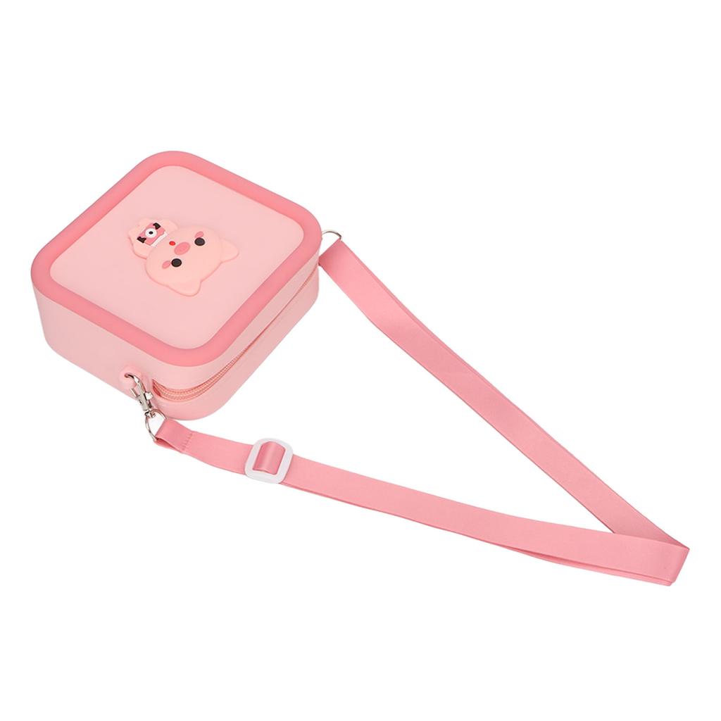 Silicone Kids Camera Bag Cute Cartoon Animal Decoration Shockproof Waterproof Large Capacity Kids Camera Carrying Case