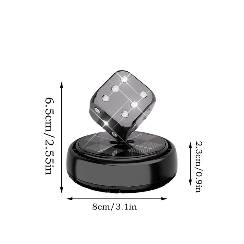 Car Scents Air Freshener Car Air Fresheners With Solar Rotating Automotive Trim Long-Lasting Odor Removal Dice For Minivan