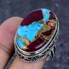 Natural Spiny Oyster Gemstone 925 Sterling Silver Jewelry Ring Size 9 ETC-13898