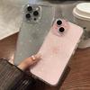 Mode Roze Glitter Transparant Siliconen Telefoonhoesje Voor iPhone 15 14 13 12 11 Pro Max Plus X XS Max XR Zacht Antislip Beschermhoes