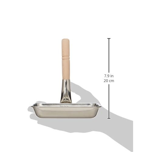 Endo Shoji Commercial-Grade Large Square Oyako Pot with Triple-Layered Steel Body and Beechwood Handle, Made In Japan, AOY02001