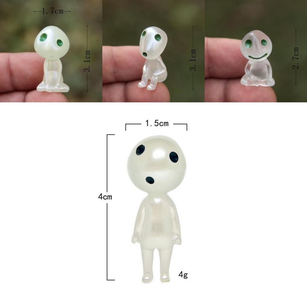 Cartoon Cute Sitting Posture Standing Elf With Night Light Function Mini Model