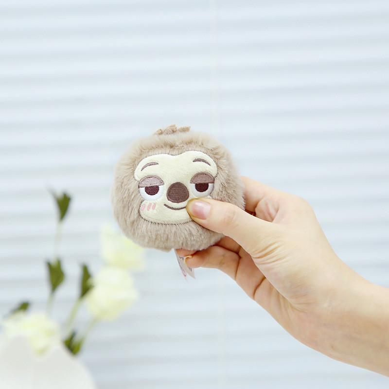 Plush Sloth Zootopia Keychain Backpack Pendant Cartoon Gift Decoration