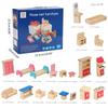 1:12 Model Bedroom Living Room Furniture Wooden Closet Bed Table Micro Landscape Dollhouse Decor Ball Joint Dolls Accs