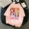 Unisex Anime Graphic T Shirt Unisex Women Printed One Piece Short Sleeve Tee Parentchild Clothing Loose Casual Top Summer 2026 Y2k