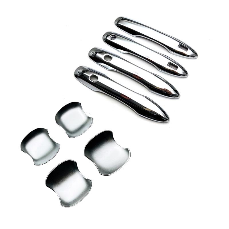 For Toyota Noah Voxy 90 Series   ABS Carbon fiber Door Handle door Bowl Catch Cover Protection Car External Trim Sticker