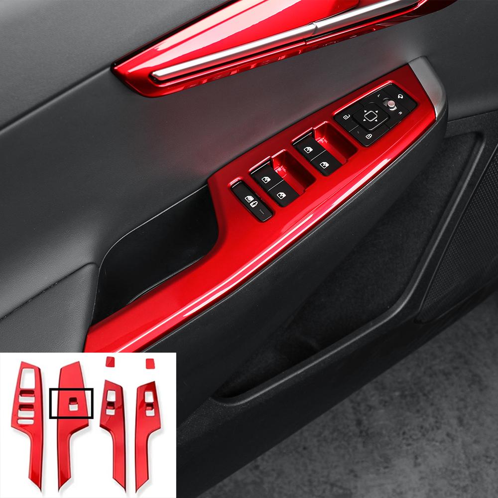 For KIA EV6 -2026 Left-hand Drive Car Interior Black Central Console Gear Shift Window Button Air Vent Cover Accessories