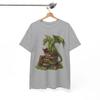 DRAGON READING BOOK JAPANESE T-Shirt | Sakura Petals Art Shirt