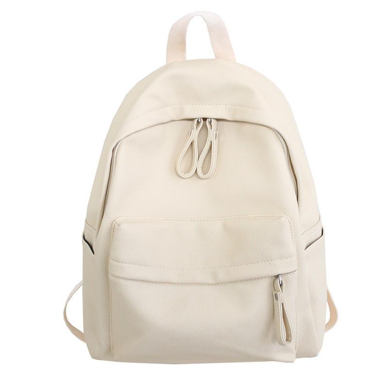Ielgy School Bag Korean Version Simple All-Match Campus Backpack