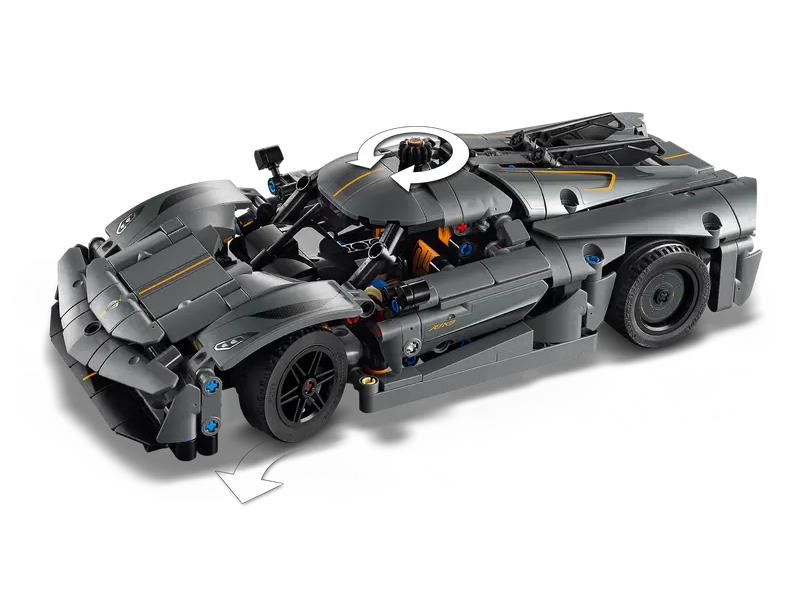 Lego Technic 42173 Gray Koenigsegg Jesko Absolute Hypercar 10+ (Pieces: 801)