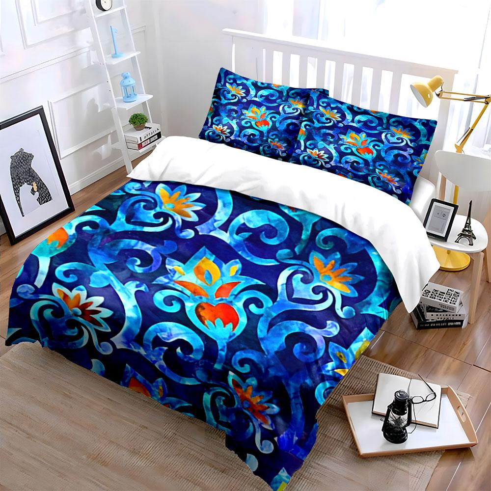 Whimsical Floral Swirls. Bedding Sets Duvet Covers Pillowcases(1* Duvet Cover 2* Pillowcases Without Duvet Insert)